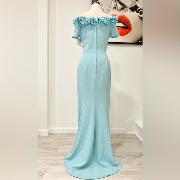 Catherine Regehr Off shoulder gown with floral detail maxi Dress - Picture 8 of 16